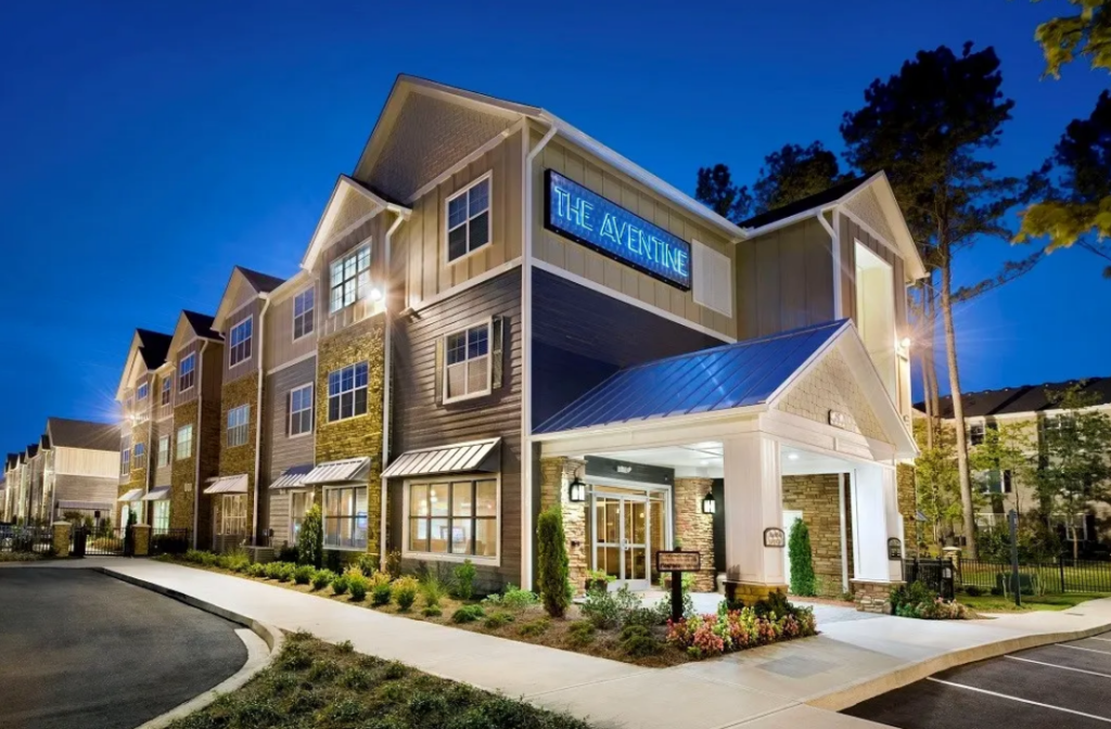 exterior image of the apartment building